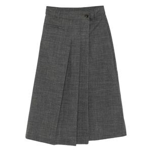 Soeur Grey Skirts - Pleated Skirts Women
